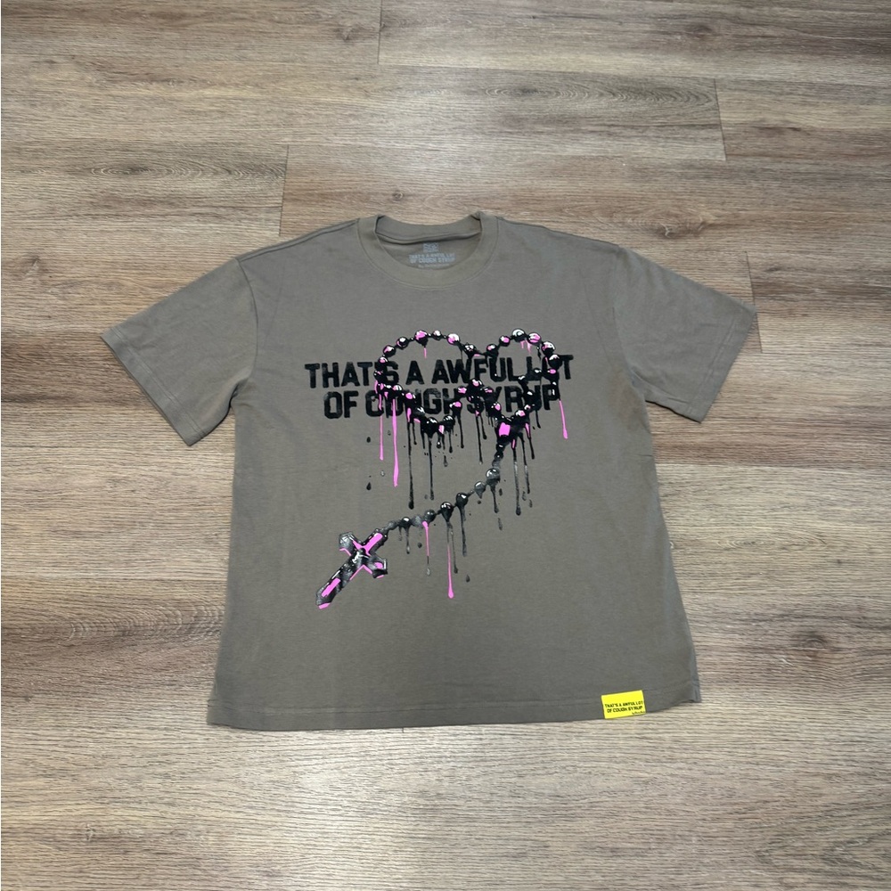 Travis Scott Brown Heart Graphic Tee